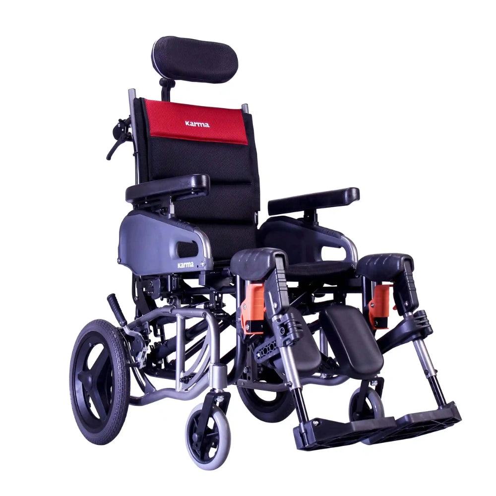 Karman VIP2-TR Tilt-in-Space Reclining Transport Wheelchair