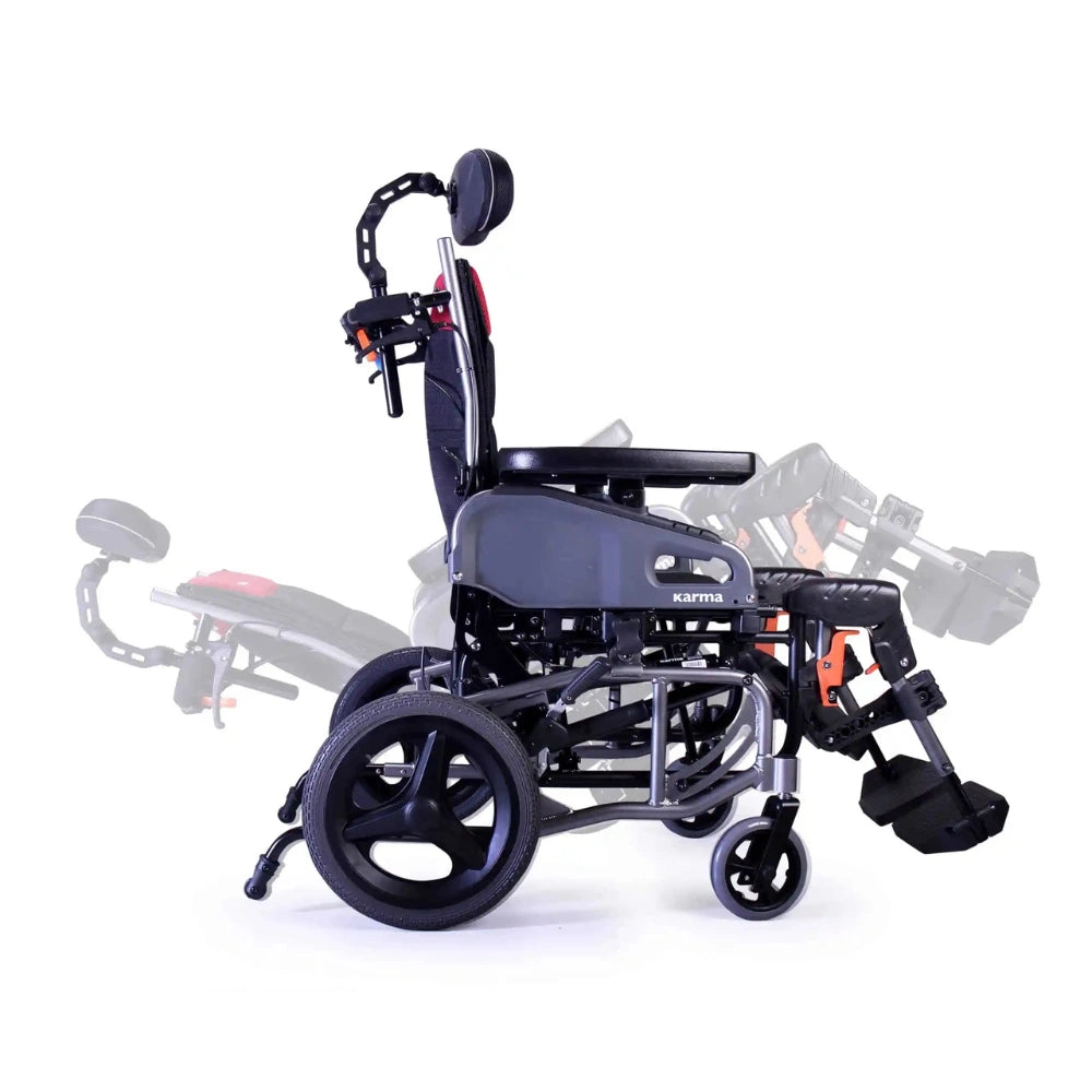 Karman VIP2-TR Tilt-in-Space Reclining Transport Wheelchair