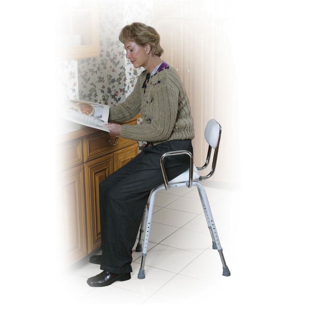 Kitchen Stool With Backrest