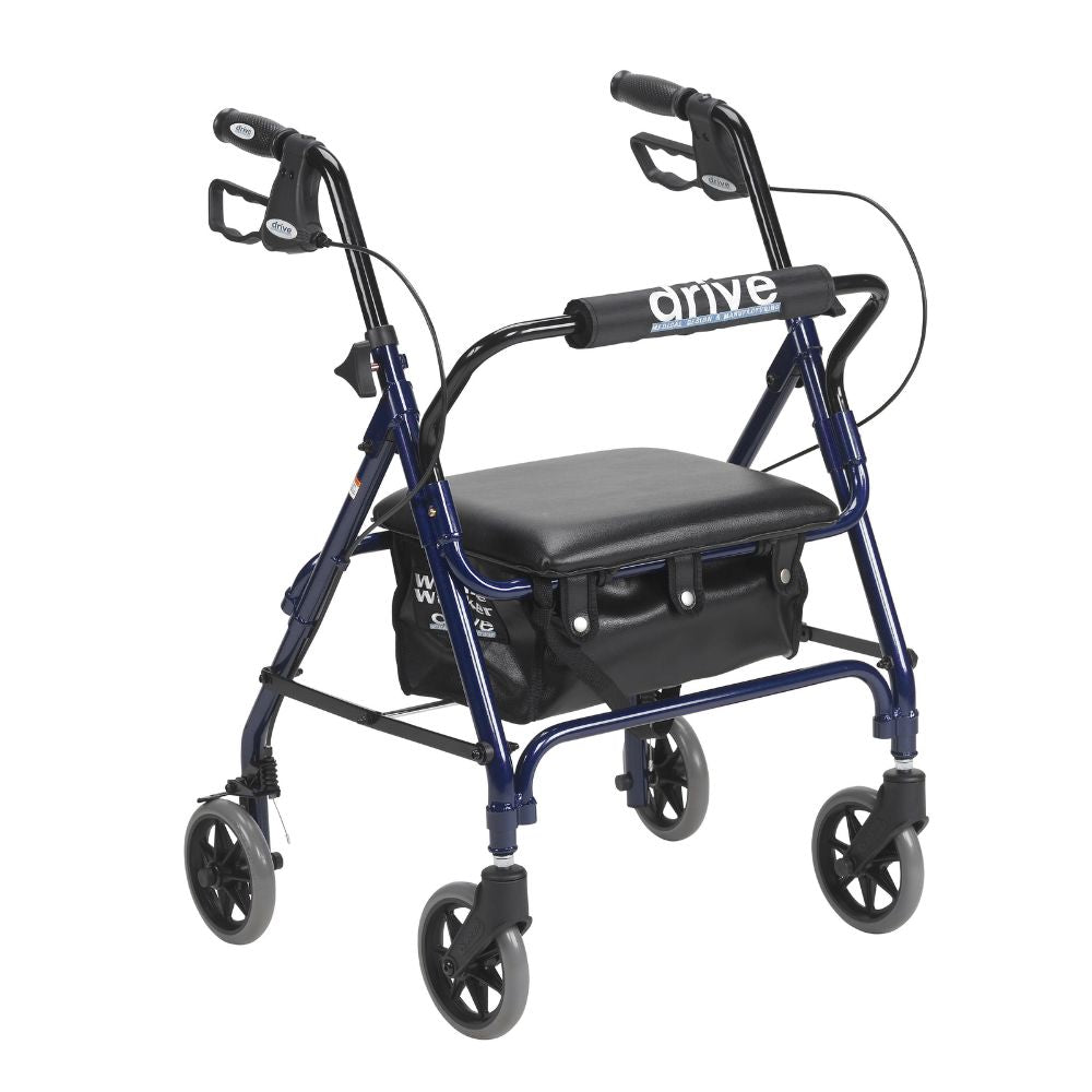 Lightweight Junior Rollator Walker Padded Seat