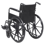 Lightweight Silver Sport 1 Wheelchair With Footrest