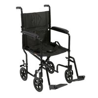 Lightweight Transport Wheelchair Black