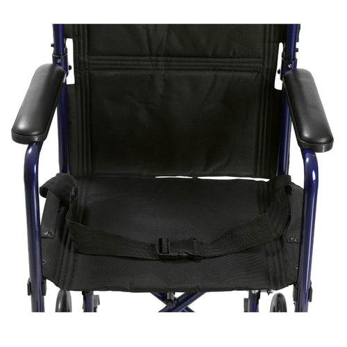 Lightweight Transport Wheelchair Inch Black