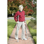 Lightweight Walking Crutches With Underarm Pad And Handgrip