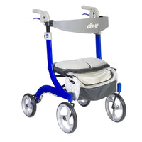 Nitro Dlx Rolling Walker Euro Style Sleek Blue