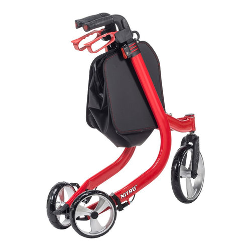 Nitro Euro Style Rolling Walker 3 Wheel