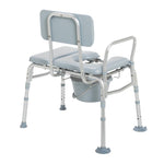 Padded Seat Transfer Bench Commode Opening