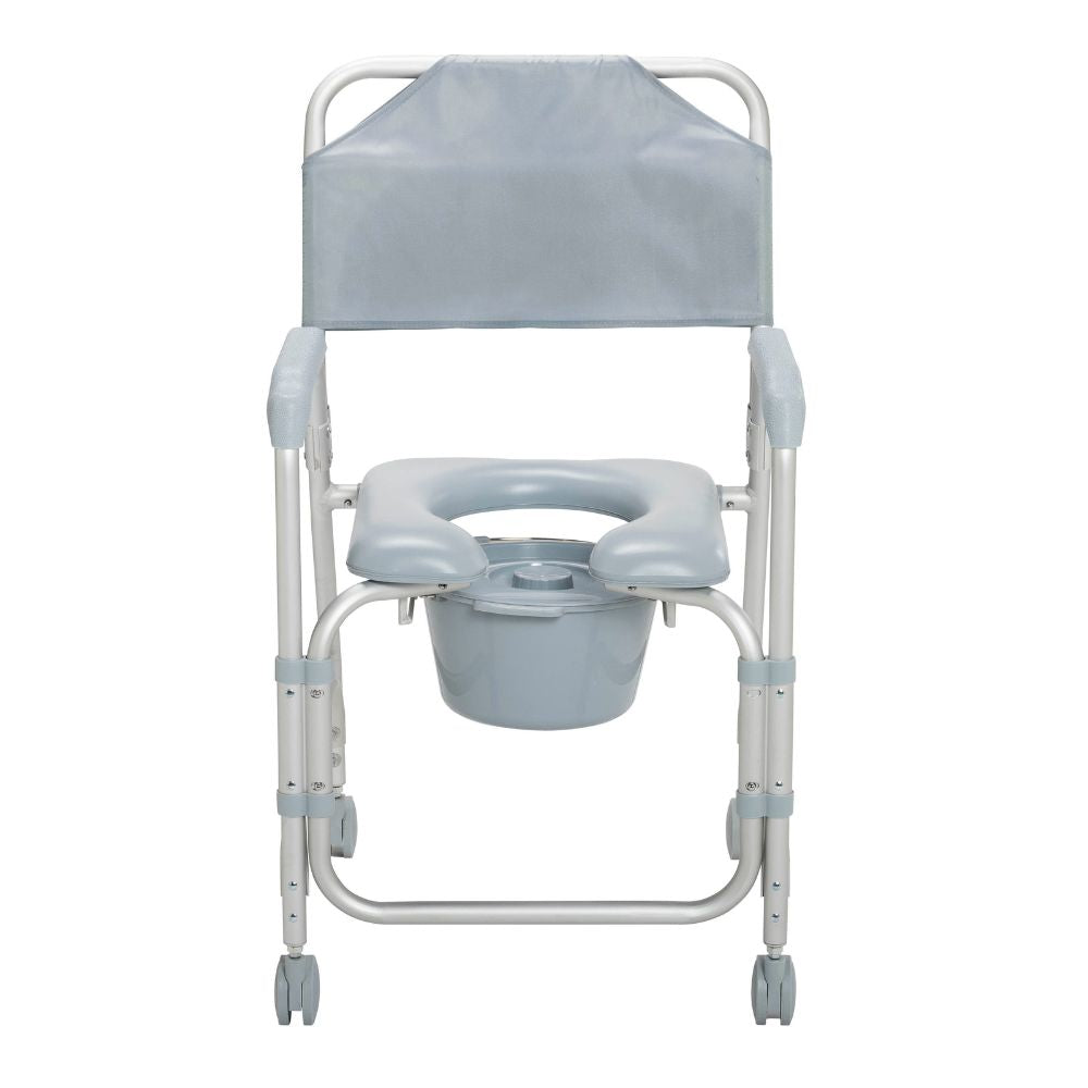 Portable Shower Chair Commode With Casters Lightweight