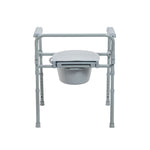 Portable Steel Folding Deep Seat Bedside Commode