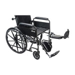 Reclining Silver Sport Wheelchair With Full Arms