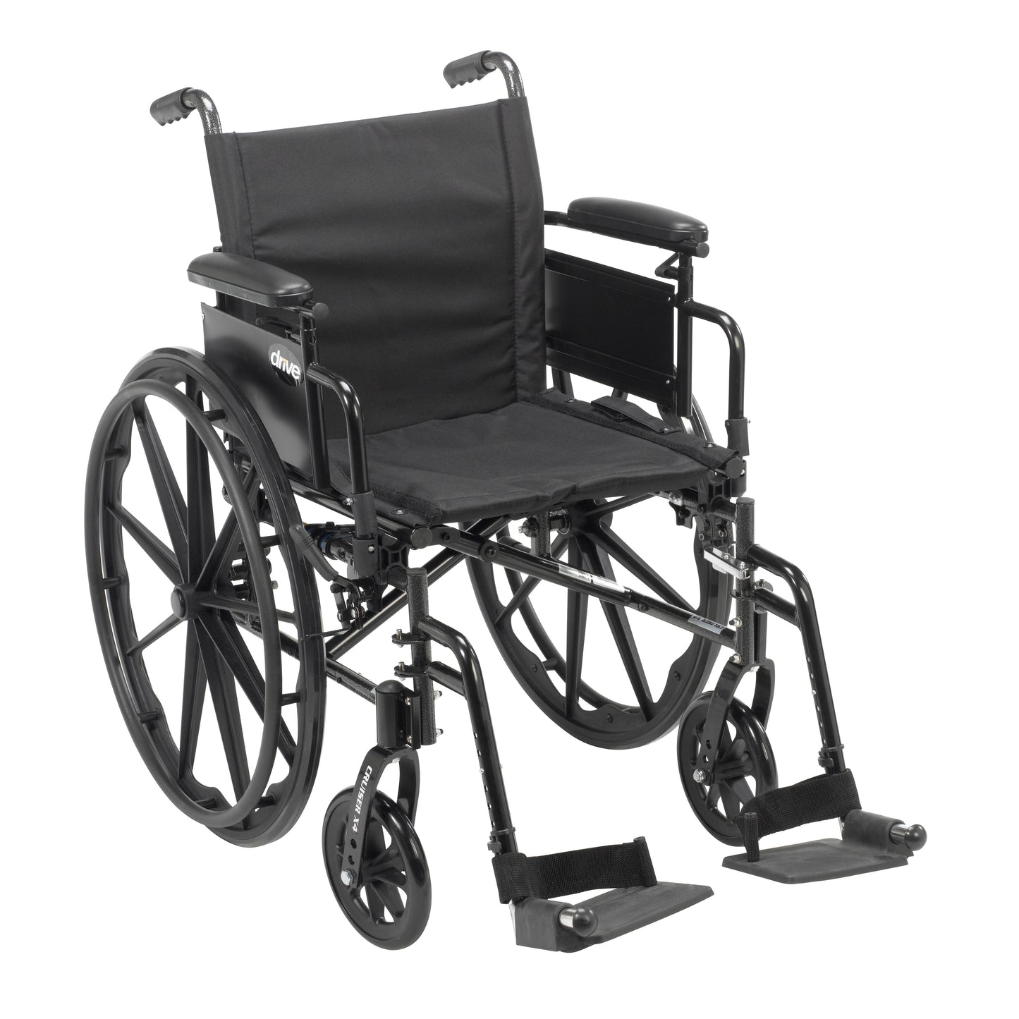 Cruiser X4 Lightweight Dual Axle Wheelchair with Adjustable Detatchable Arms