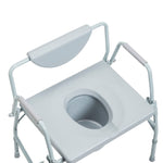 Safe Bariatric Drop Arm Bedside Commode Chair