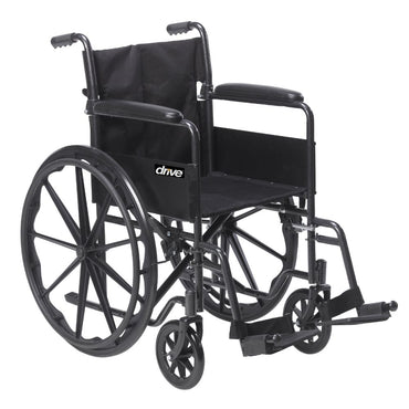 Silver Sport 1 Mobility Wheelchair Full Arms Footrest