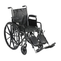 Silver Sport 2 Wheelchair 20 Inch Seat Elevating Leg Rests