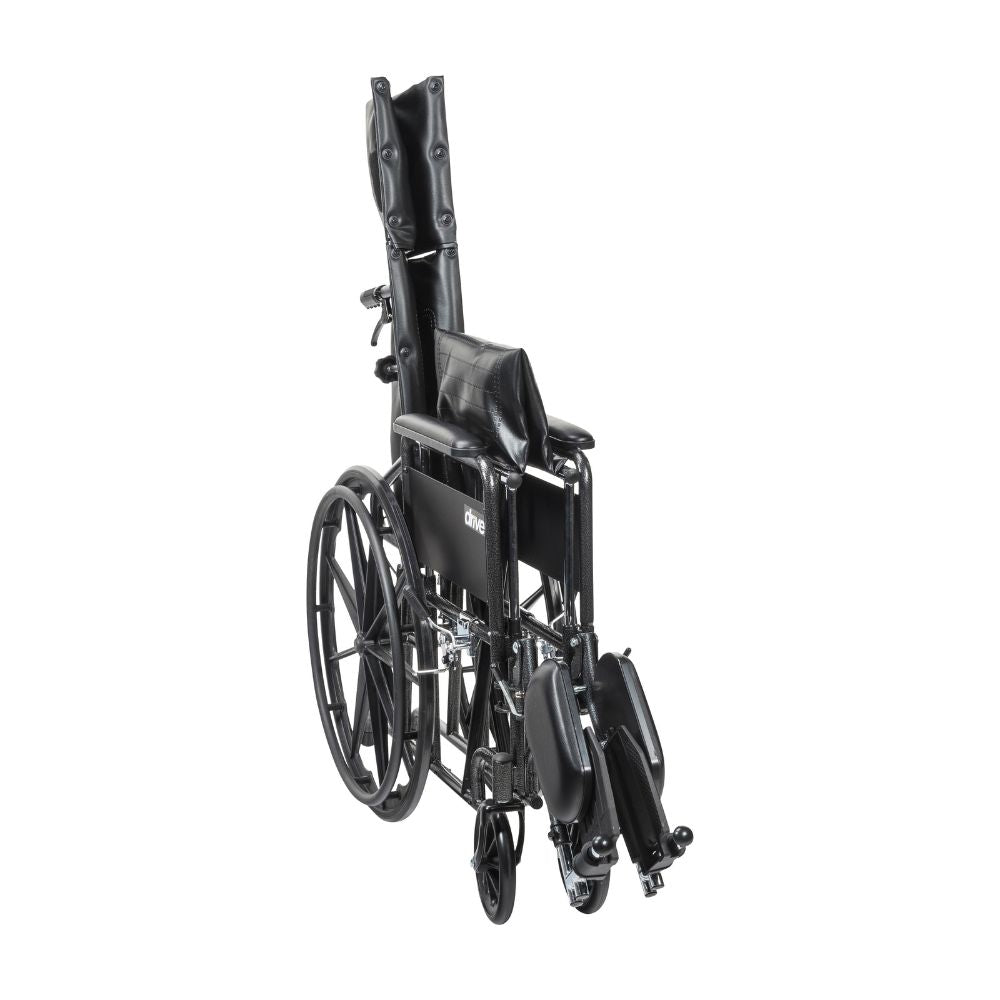 Silver Sport Mobility Wheelchair Full Reclining Full Arms