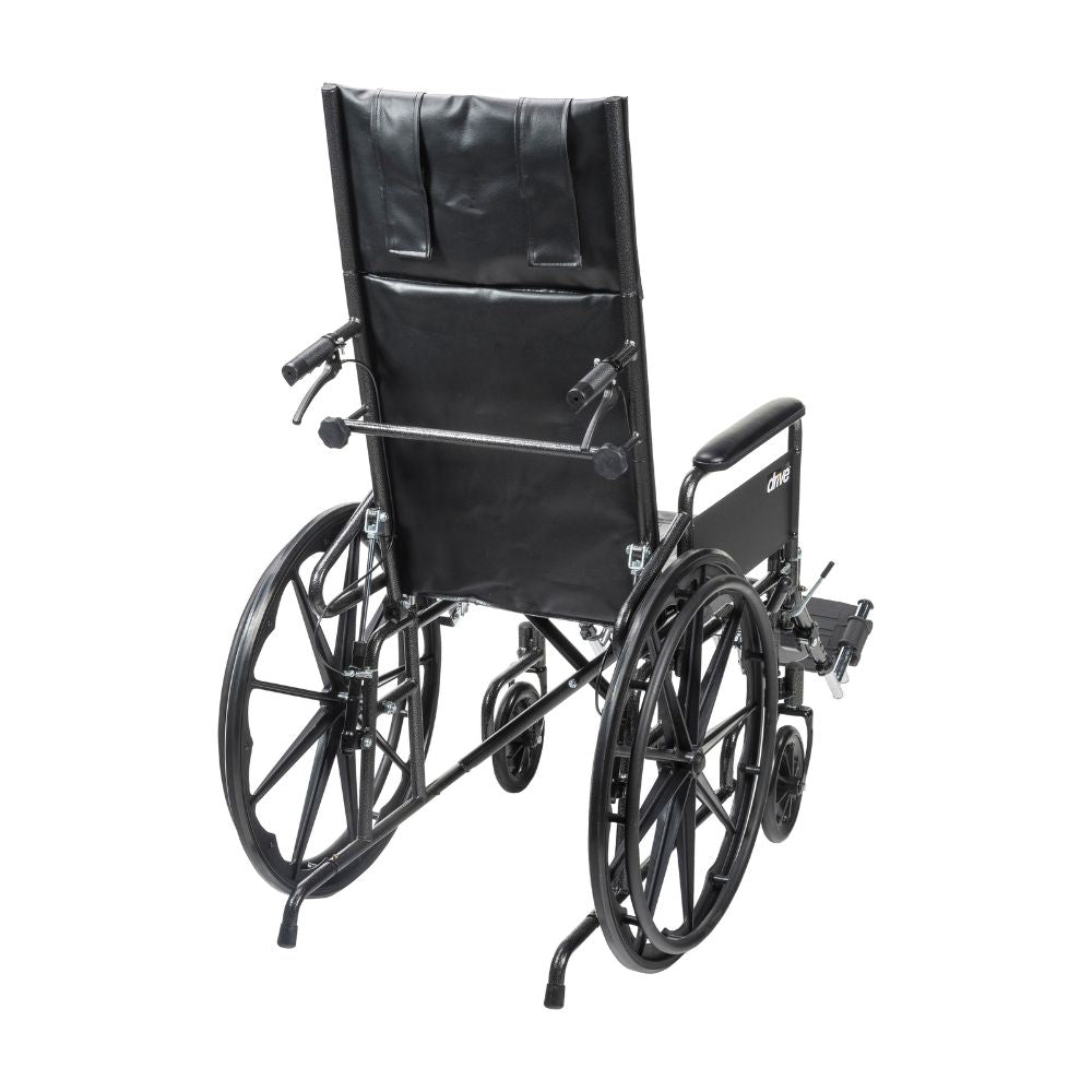 Silver Sport Wheelchair Full Arms Reclining Support