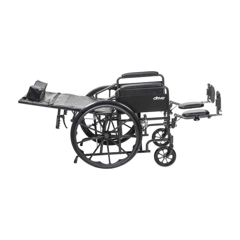 Silver Sport Wheelchair Full Reclining Design Full Arms