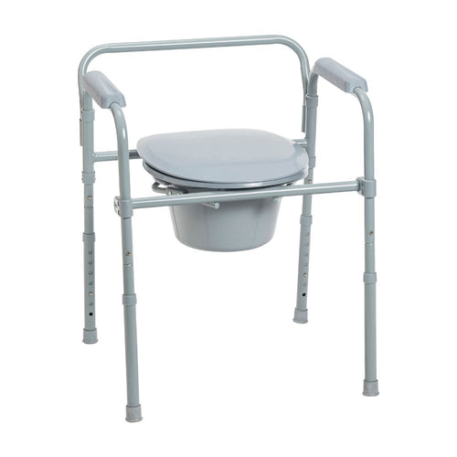 Steel Folding Frame Commode