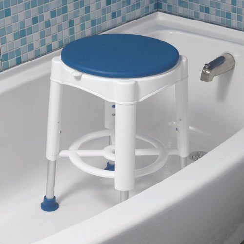 Swivel Seat Shower Stool For Bathroom Safety