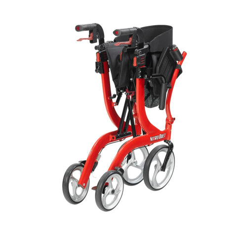 Transport Wheelchair Rollator Nitro Duet Red