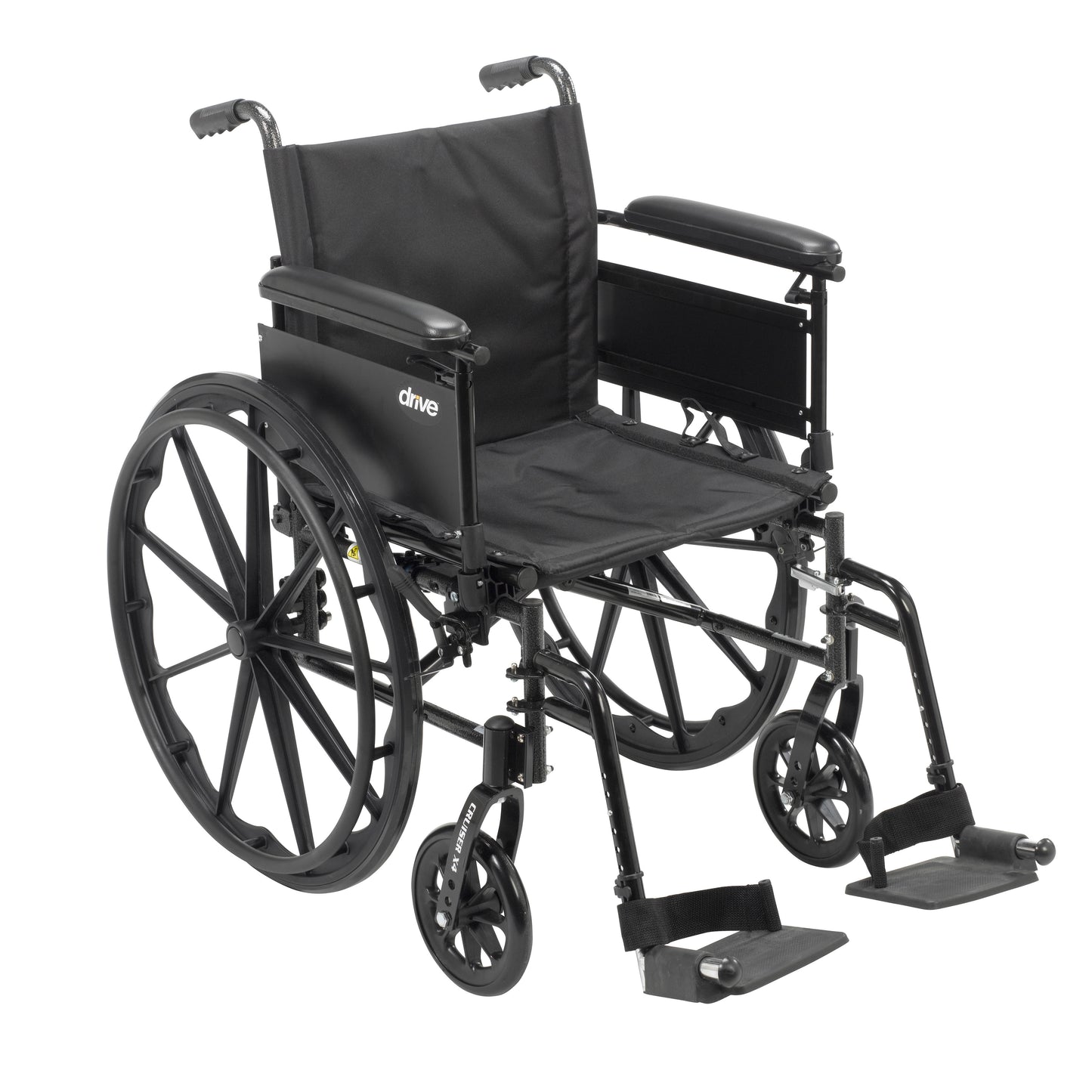 Cruiser X4 Lightweight Dual Axle Wheelchair with Adjustable Detatchable Arms