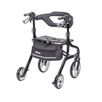 Drive Medical 102662BK Nitro Sprint Rollator Rolling Walker, Black