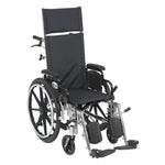 Viper Plus Light Weight Reclining Wheelchair with Elevating Leg rest and Flip Back Detachable Arms