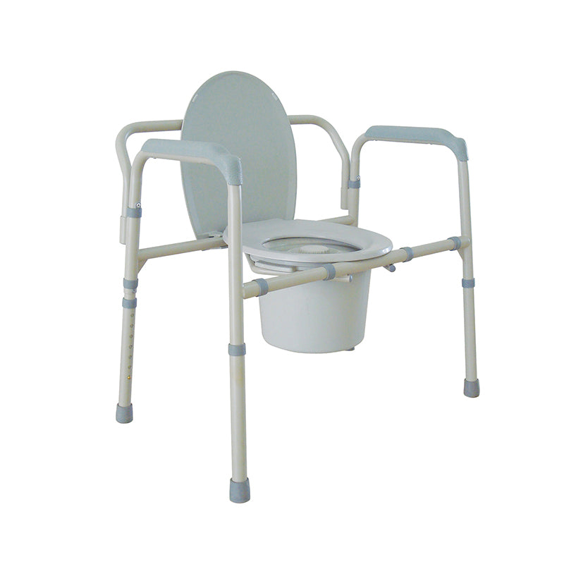 Drive Medical 11117N-1 Heavy Duty Bariatric Folding Bedside Commode Chair