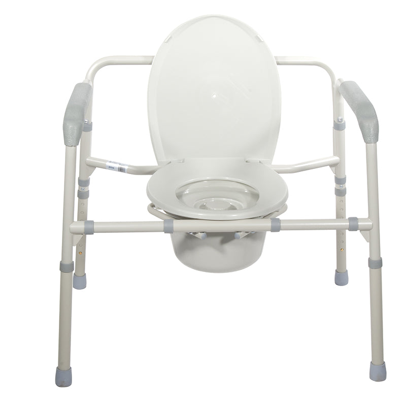 Drive Medical 11117N-1 Heavy Duty Bariatric Folding Bedside Commode Chair
