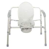 Drive Medical 11117N-1 Heavy Duty Bariatric Folding Bedside Commode Chair