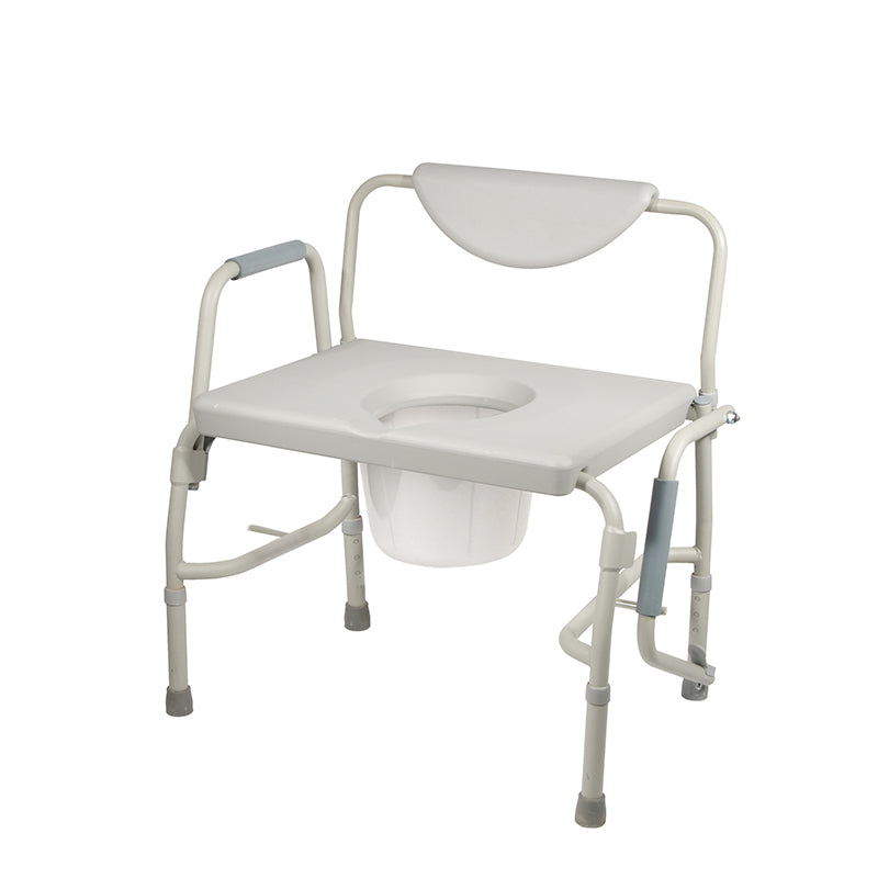 Drive Medical 11135-1 Bariatric Drop Arm Bedside Commode Chair