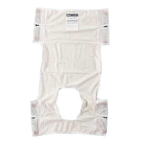 Drive Medical 13026 Patient Lift Sling, Polyester Mesh with Commode Cutout