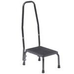 Drive Medical 13031-1SV Footstool with Non Skid Rubber Platform and Handrail