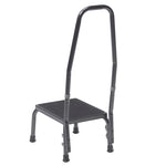 Drive Medical 13031-1SV Footstool with Non Skid Rubber Platform and Handrail