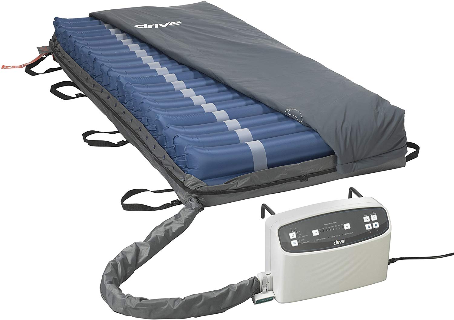 Drive Medical 14029-84 Med Aire Plus Low Air Loss Mattress Replacement System, 84" x 36"