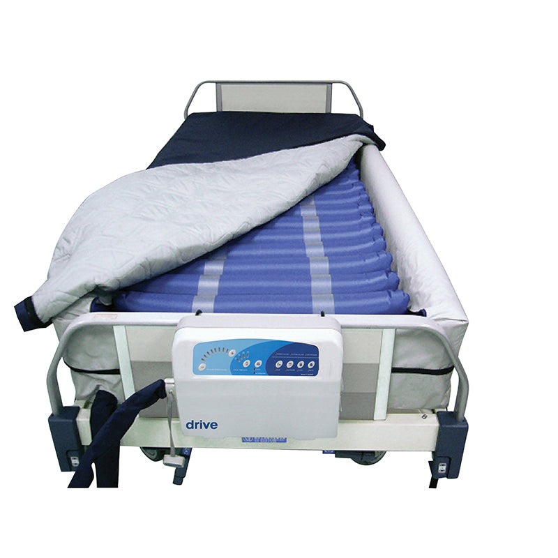 Drive Medical 14029DP Med Aire Plus Defined Perimeter Low Air Loss Mattress Replacement System, with Low Pressure Alarm, 8"