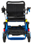 Geo Cruiser DX Compact Lightweight Folding Power Wheelchair Blue