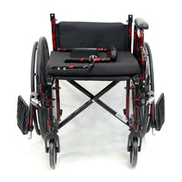 Karman LT-770Q 18 inch Lightweight Wheelchair Red Streak