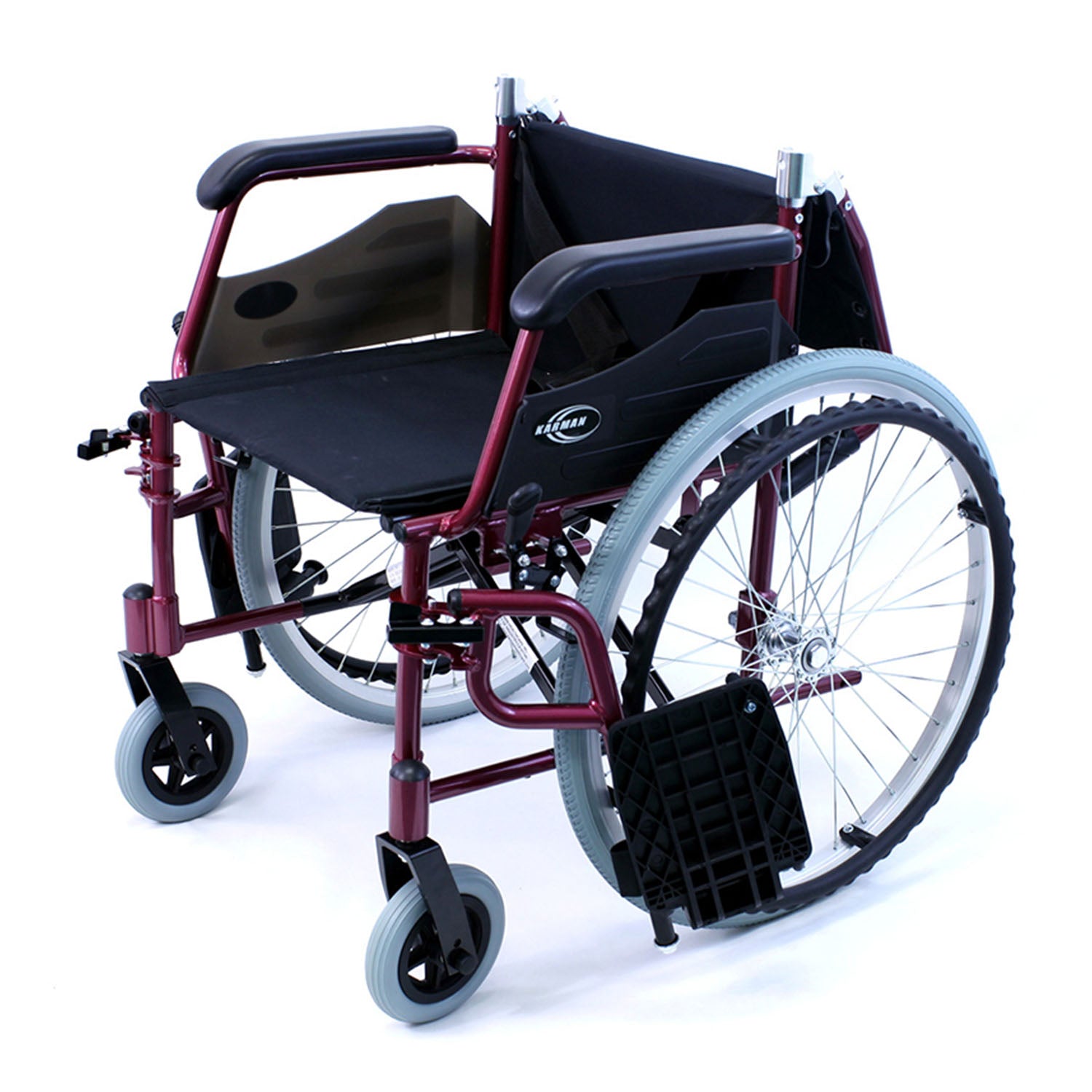 Karman LT-980 18 Wheelchair Merlot Mica Elevating Legs