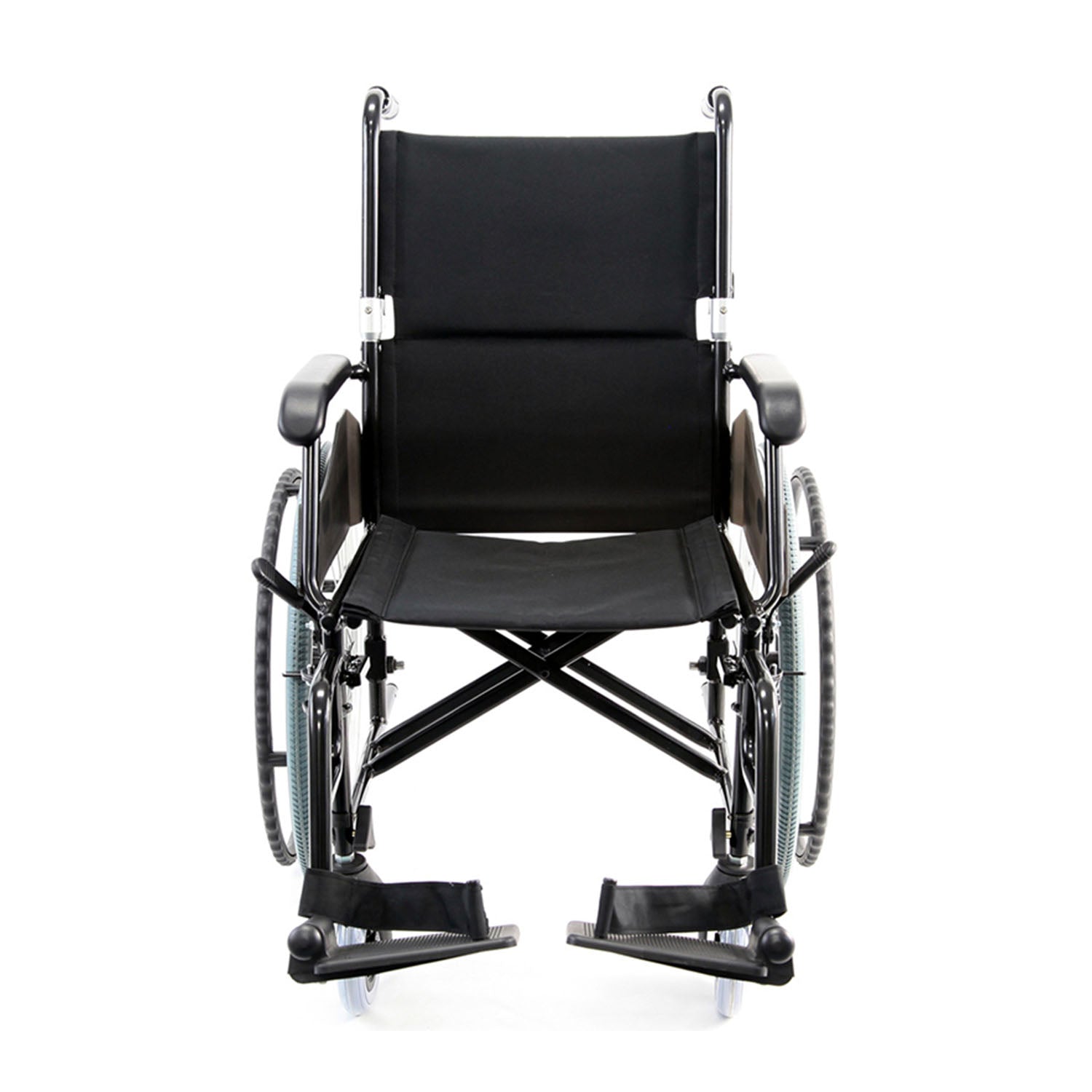 Karman LT-990 18 inch Seat 24 lbs Wheelchair with Quick Release Axles and Elevating Legrest Black Color
