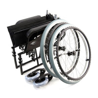 Karman LT-990 18 inch Seat 24 lbs Wheelchair with Quick Release Axles Black Color