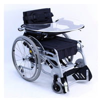 Karman XO-101 Manual Wheelchair, Push Button For Stand-Up Position, 16 inch Wide, Aluminum Frame With Multi Functional Tray