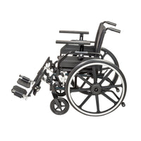 Drive Medical PLA422FBUARAD-ELR Viper Plus GT Wheelchair with Universal Armrests, Elevating Legrests, 22" Seat