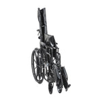 Drive Medical SSP18RBDDAV Silver Sport Full-Reclining Wheelchair, Desk Arms, 18
