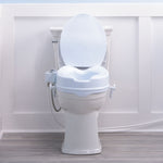 Drive Medical RTL12C006-WH PreserveTech Raised Toilet Seat with Bidet, Ambient & Warm Water