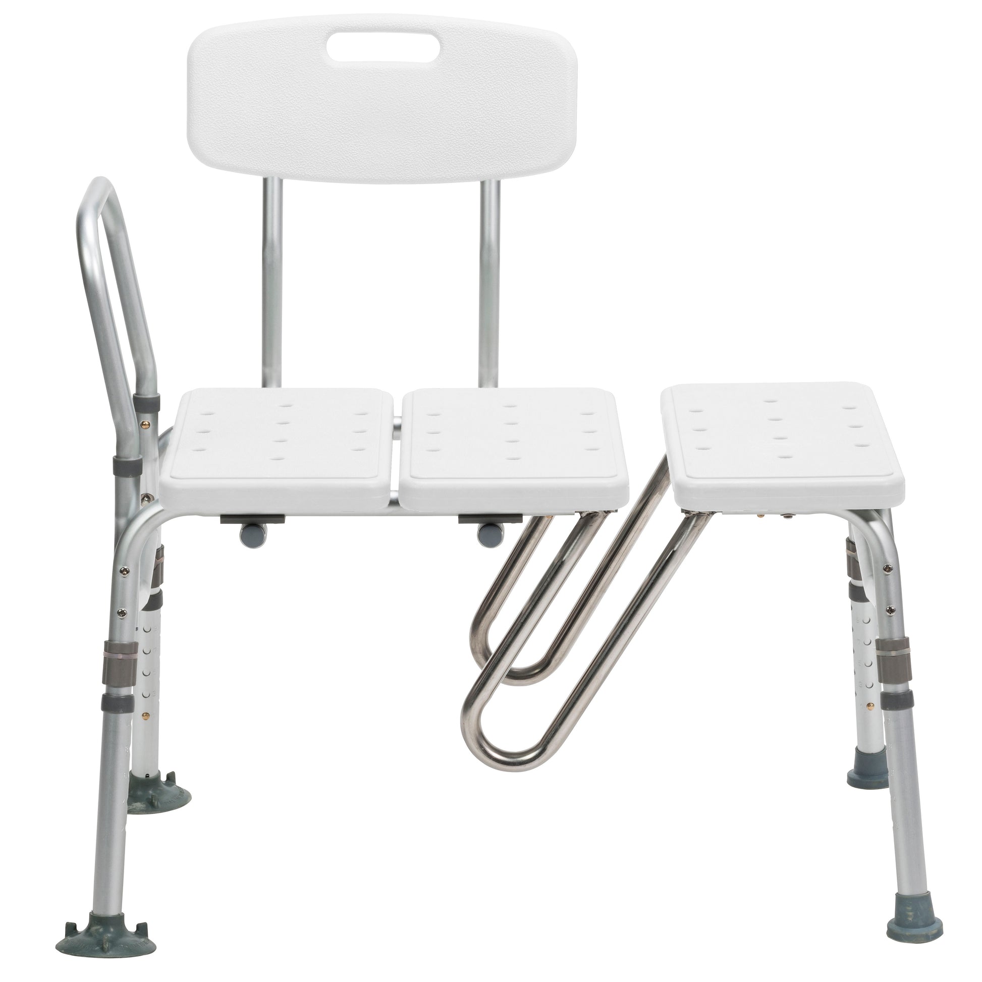 Drive Medical RTL12032KDR Splash Defense Transfer Bench with Curtain Guard Protection