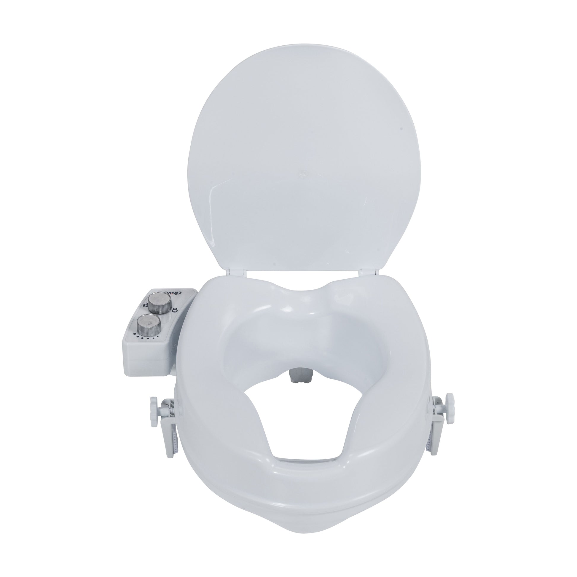Drive Medical RTL12C005-WH PreserveTech Raised Toilet Seat with Bidet, Ambient Water