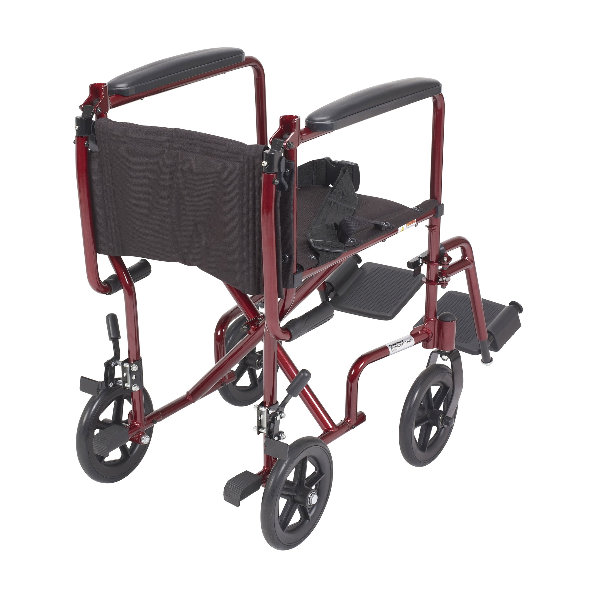 Drive Medical ATC19-RD Lightweight Transport Wheelchair, 19" Seat, Red