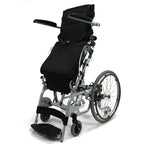 Karman XO-101 Manual Wheelchair, Push Button For Stand-Up Position, 18 inch Wide, Aluminum Frame