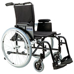 Drive Medical AK518ADA-ASF Cougar Ultra Lightweight Rehab Wheelchair, Swing away Footrests, 18